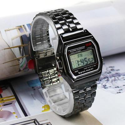 Rose Gold Silver Watches Men Women Electronic Digital Display Retro Style Clock Men's Relogio Masculin Reloj Hombre Homme