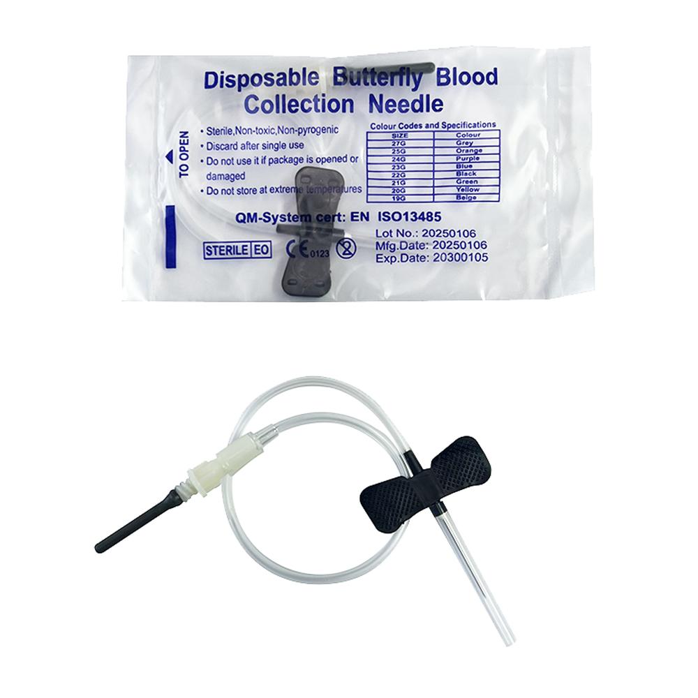 50-500 Pieces Disposable Butterfly-Type Blood Collection Needles Double-Wing Blood Sampling Needles for Pets Dogs and Cats