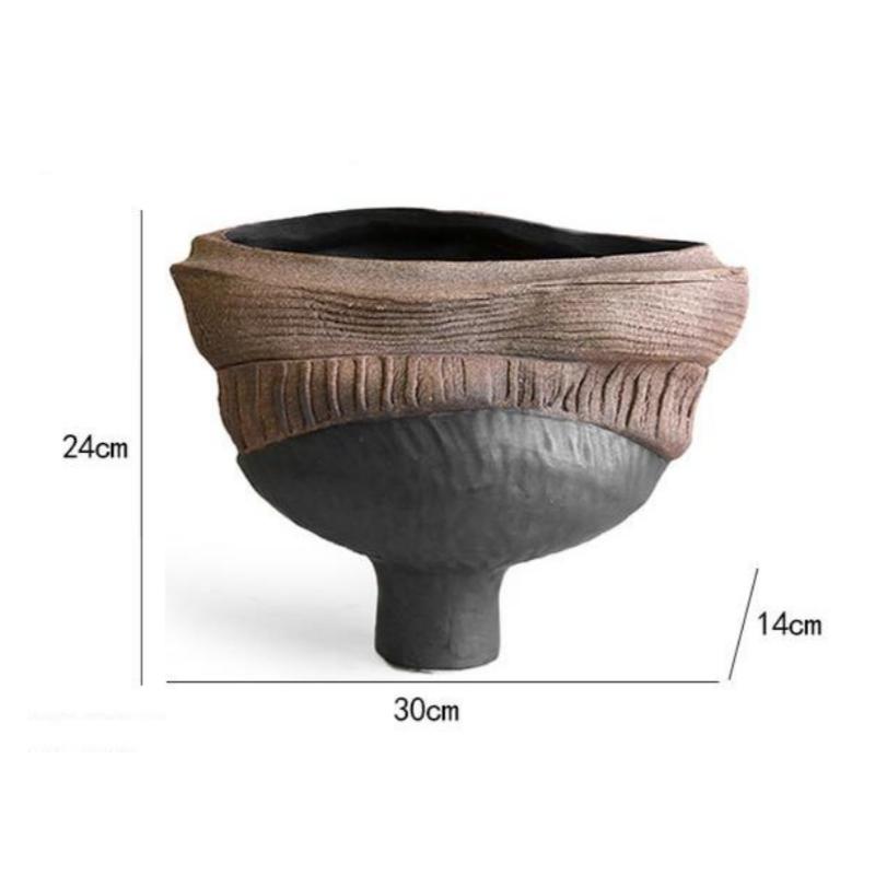 Resin Vase Handmade Ornaments Irregular Flowerpot Flower Arrangement Accessories Home Decoration Accessories