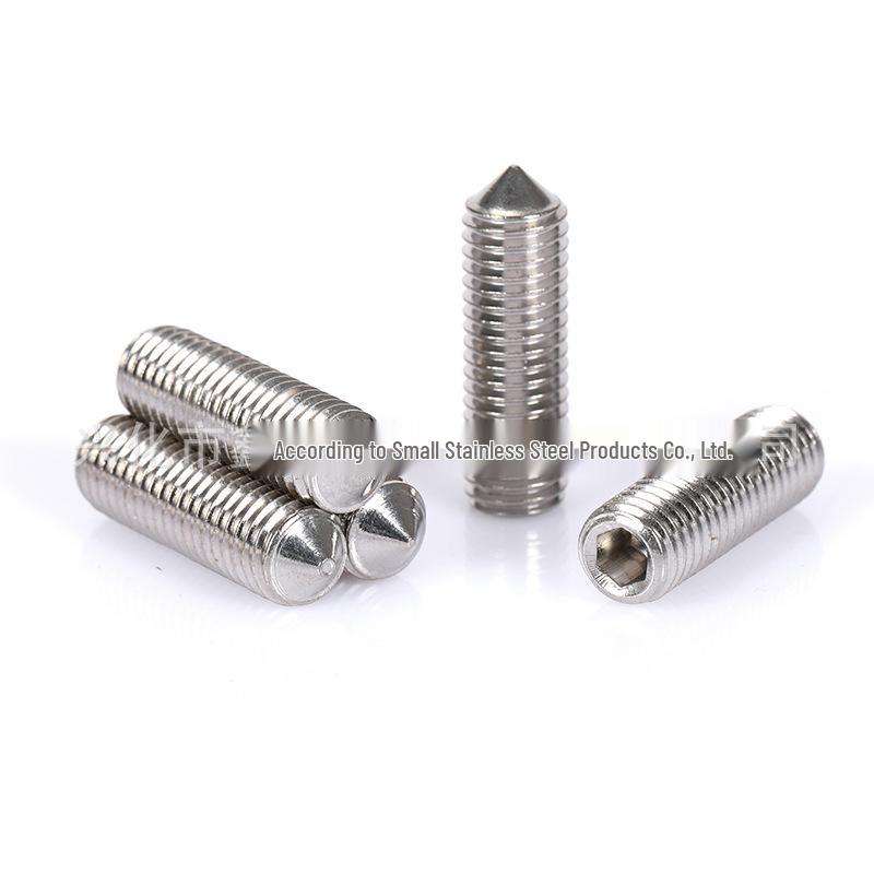 DIN914 M3-M12 304 Stainless Steel Pointed Grub Screw (Headless)