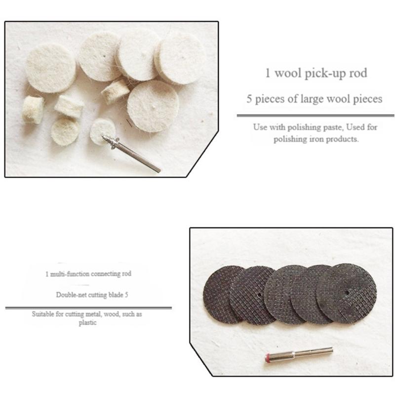 Professional Woodworking Rotary Tool Set 100pc Multifunctional Bits For Electric Sculpting Sanding Crafting Engraving