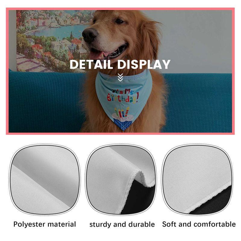 ABMH-Sublimation Blank Pet Bandana Heat Transfer Washable DIY Triangle Dog Scarf Bibs Kerchief For Dogs Puppy Cats