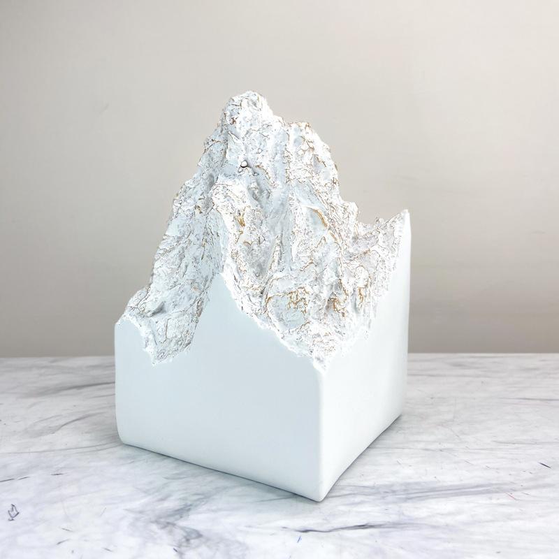 

Современная мебель для дома в новом китайском стиле, рокарии из смолы, каменные скульптуры, украшения для дома в виде модели снежной горы, дзен-поделки