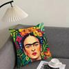F-Fridas Painting Art Fashion Cushion Cover Pillowcase Ultra Soft Skin Friendly Fabric Cloud Like Comfort & Concealed Zipper