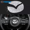 For Mazda Car Steering Wheel Diamond Emblem Sticker for Mazda 3 6 2 CX-3 CX-4 CX5 CX9 CX3 CX4 CX-5 CX-9 2015-2020 Interior Acces