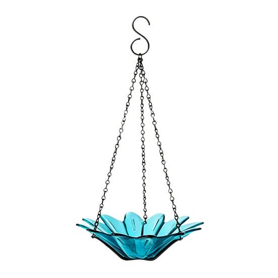 

Hanging Metal Bird Feeder with Detachable Flower Bowl Weather-proof Outdoor Garden Patio Yard Bird Bath Watering Feeding Bowl