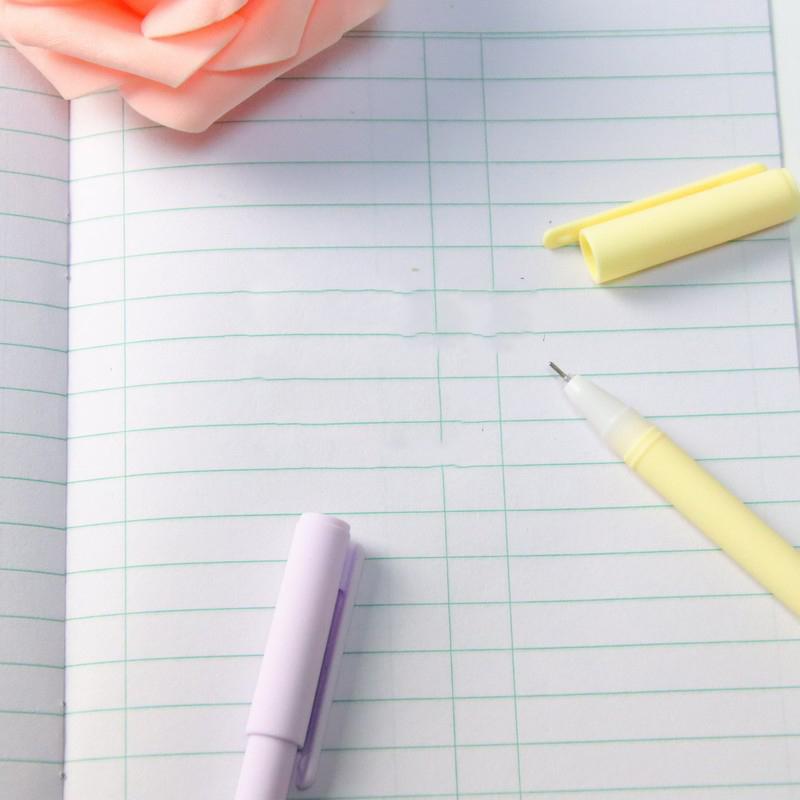 1 Box Stationery Cute Morandi Color Gel Pen Creative Press Office Gift School Supplies Stationery Kawaii Pens