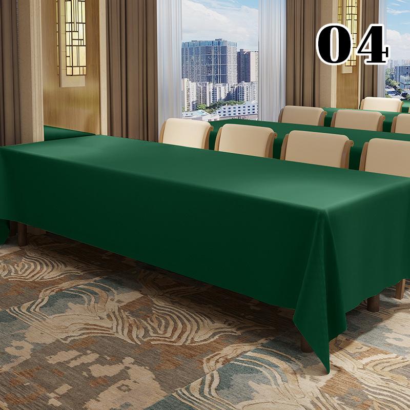 Thickened Waterproof Conference Tablecloth Reusable Rectangular High-end Exhibition Activity Table Cloth Table Skirt Table Cover