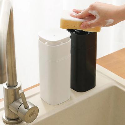 Sink Refillable Soap Dispenser Pressing Type 400ML Hand Soap Dispenser Empty Pump Down Push Lotion Storage Container Kitchen