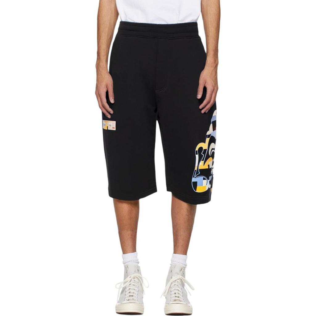 Evisu Casual Shorts Men's Black Moderate 2ESHTM2ST331XXCT