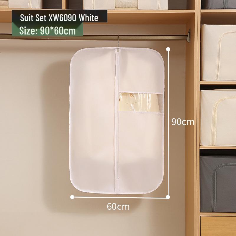 Clear EVA Waterproof Dust Cover with Zipper for Hanging Clothes 60*130