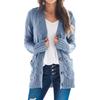 Autumn/Winter 2025 Women's V-neck Long Sleeve Knitted Cardigan Sweater - European and American Style.