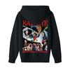 Kinder Langarm Lockerer Pullover Buchstabenaufdruck Kordelzug Kapuzen-Sweatshirt