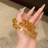 Huangtashan Yellow Citrine 10mm Crystal Bracelet - Perfect Gift for Best Friend or Girlfriend