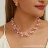 Alloy Necklace And Earring Set For Ladies - Wedding And Bridal Jewelry Set