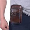 Heren Taille Tas Vintage Koeienhuid Leer Schouder Crossbody Tas Taille Fanny Pack Heren Riem Bum Bag Voor Reizen Casual Waterdichte Telefoon Messenger Handtassen