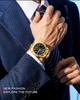 OFNS Herren Quarz Business Uhr: 3D Römische Ziffern, Doppelkalender, Wasserdicht, Edelstahlarmband.
