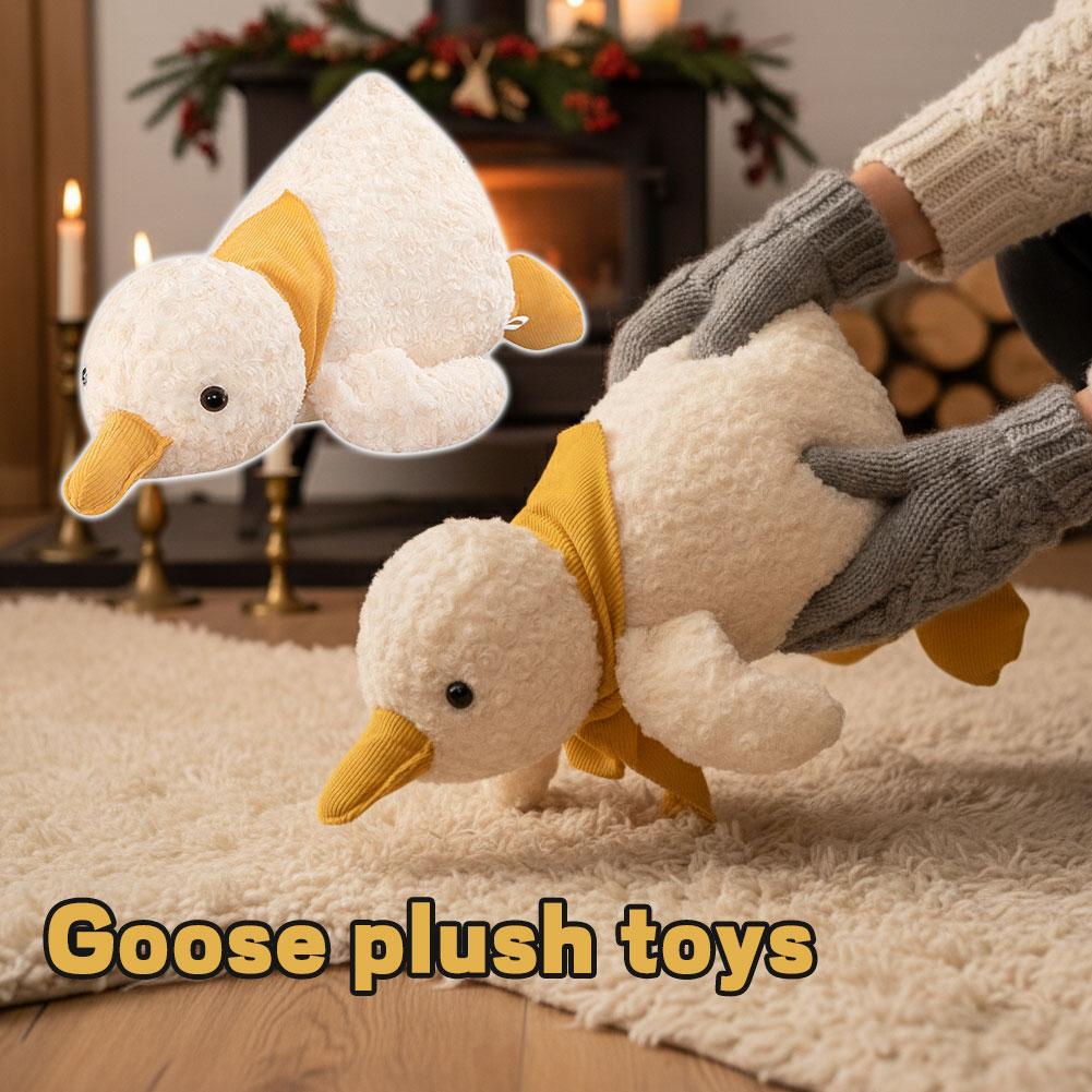 Soft Plush Toy Goose Duck Stuffed Animal Kawaii Sleeping Pillow Comforting Doll Kids Birthday Gift Home Decor