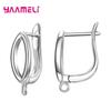 Real 100% S925 Sterling Silver Findings Earrings Leverback Earwire Fittings Components Accessories Handmade Supplies