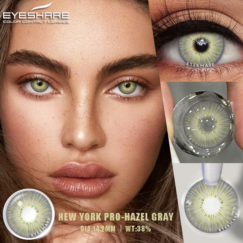 Eyeshare Colored Contact Lenses Eyes New York Pro Series 1 Pair Decoration Comestics Makeup