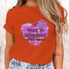 (High Quality T Shirt)Fashion T-Shirt A Walk To Remember Alzheimer Awareness Love Print Designed Summer Tops Tees(Fast Delivery)
