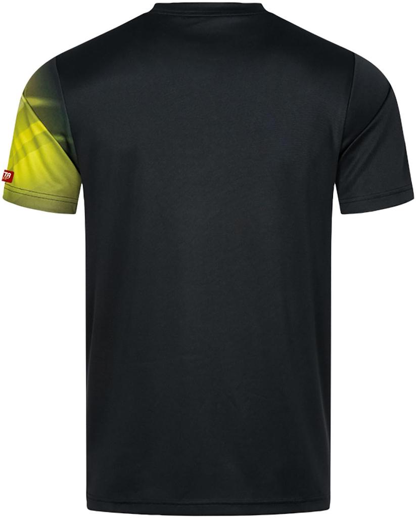 Donic Drop Shirt, J.T.T.A.A. (Japan Table Tennis Association) Approved, GL156, Black/Yellow, Size L