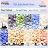 TILA Miyuki Two-Hole Square Beads: 15 Solid Luster Colors, 10g Pack