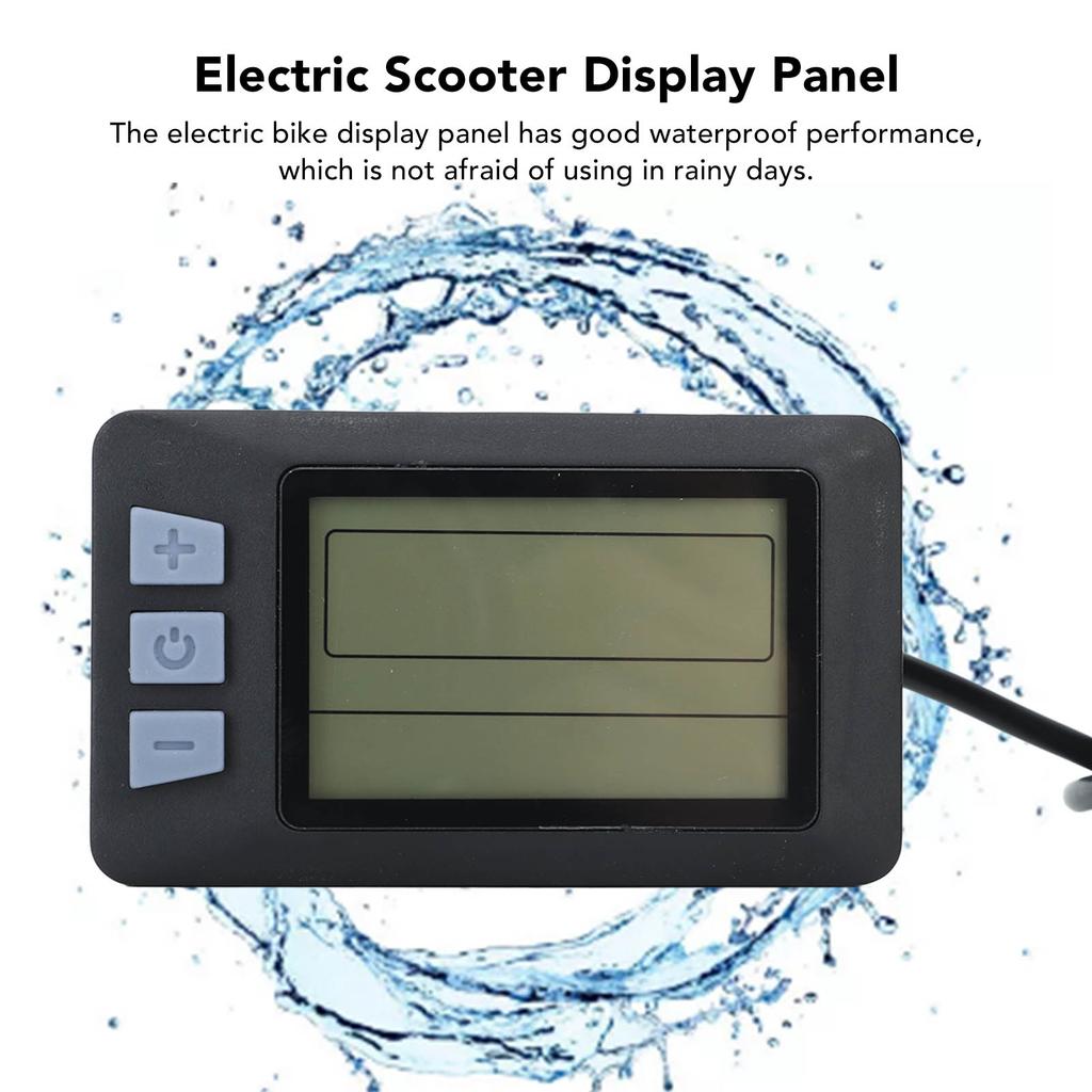 Electric Bike LCD Display Waterproof Compact Light Weight Electric Scooter Display Panel 24V 36V 48V 60V