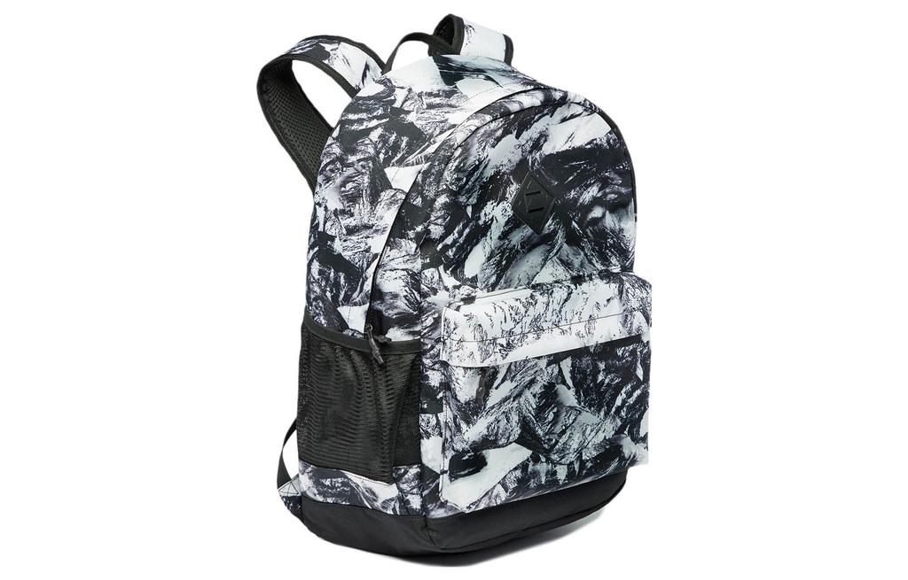 Li Ning Sports Life Collection Polyester Sports Backpack Regular Unisex Black White All Over Print ABST289-1