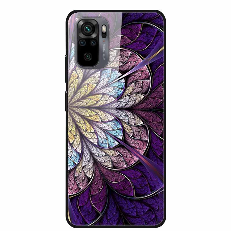 Edzett Üveg tok Redmi Note 10 Pro-hoz Fedél Kemény tok Xiaomi Redmi Note10 5G Telefon Tokhoz Note10 Pro Fundas TPU Lökhárító