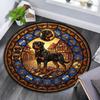 Bulldog Heritage Symbols Round Area Rug Under Office Chairs Bedroom Living Room Home Decor