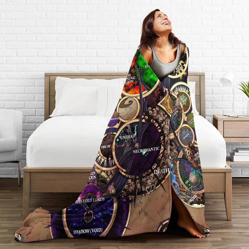 Soft Blanket Camping World of Warcraft Game Bedding Throws Flannel Bedspread For Couch Chair Sofa Bed Fluffy Sofa Bed Cover