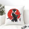 Classic And Handsome Shogun Samurai Pattern Pillow Case Linen Pillow Case Sofa Home Decor Cushion Cover Cushion Cove