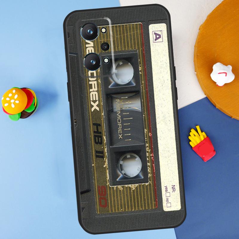 Cassette Tape For Realme GT7 Pro GT 6T 6 5 C67 C61 C55 C53 C51 C21Y C25S C75 10 11 12 13 14 Pro Plus Case