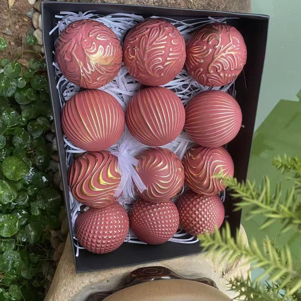 Antique Style Christmas Ornament Set: Scratch-off Ball Decorations for Trees and Windows