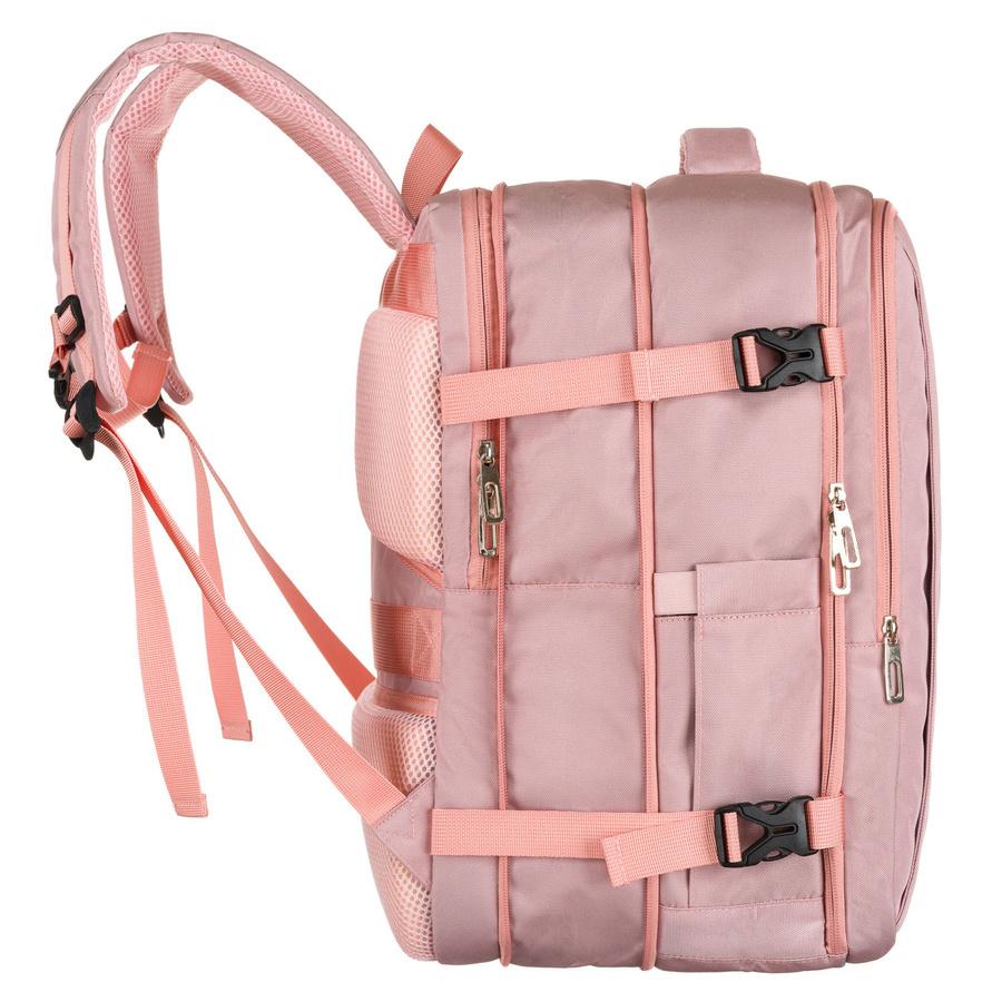 Backpack with a Laptop Compartment Made of Cordura In Pink, Hung On Adjustable Straps - Peterson