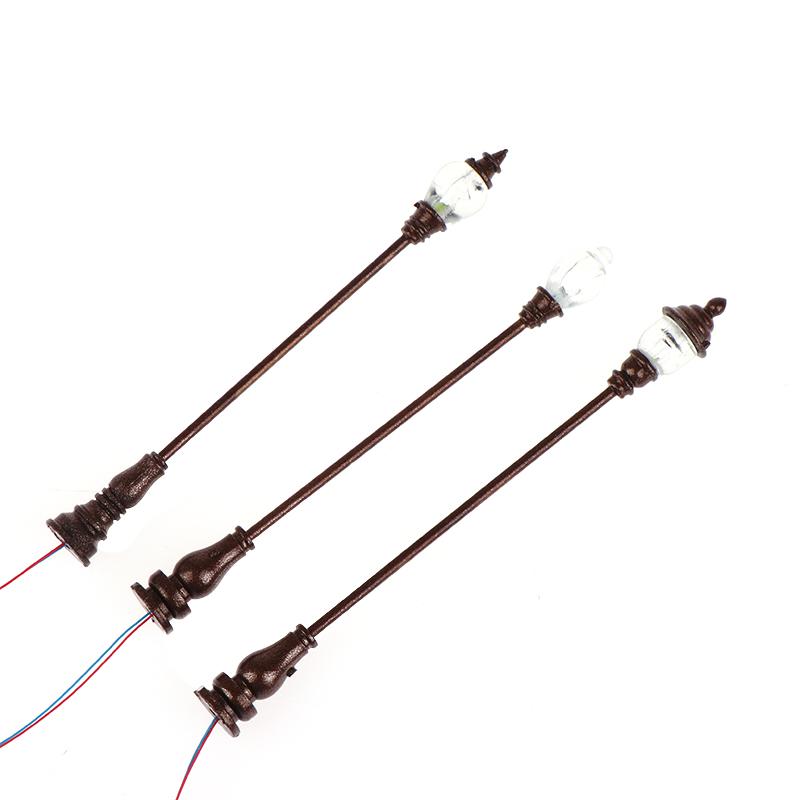 1:87 Scale Model Mini Lamps 3V Led White Light Street Lights For Micro Scene