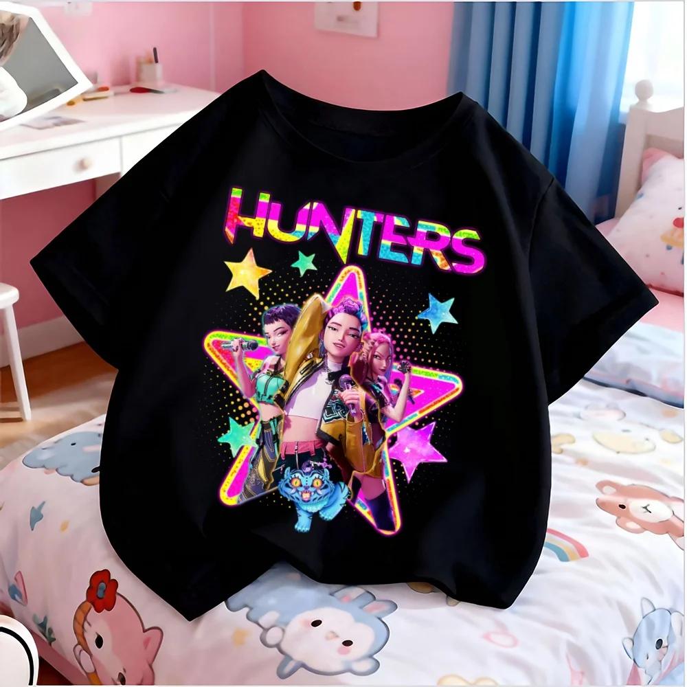 

Children Kids T-shirt KPop Demon Hunters Tshirt KPop Demon Hunters Clothes Boys Girls Tee Top 100