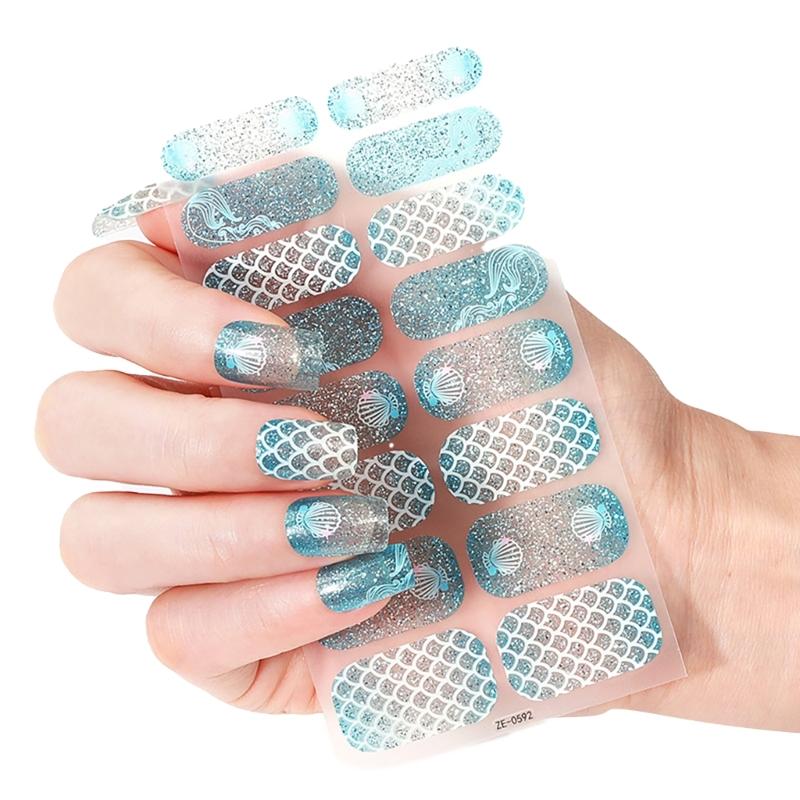 

Водонепроникна наклейка для нігтів Метелик Наклейка лаку для нігтів Самоклеючі гелі Смужки для нігтів з пилкою для нігтів Прикраси для нігтів