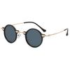Punk Style Round Flat Glasses With Uv Protection For Men And Women Summer