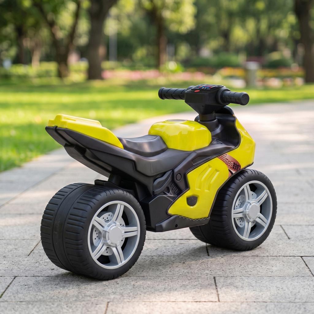 Children's Balance Bike, Music, Extra-Wide Wheels, Ages 18-36 Months, Green