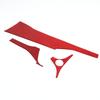 Red Carbon Fiber Dashboard Panel Trim Cover Sticker For Subaru Crosstrek 2024