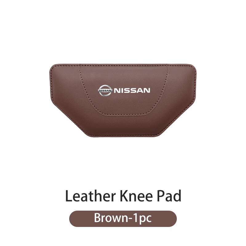 Leather Car Leg Cushion Main Driver's Knee Thigh Support Kneepad For Nissan Juke Sentra Pathfinder Skyline Silvia GTR Nismo SS11