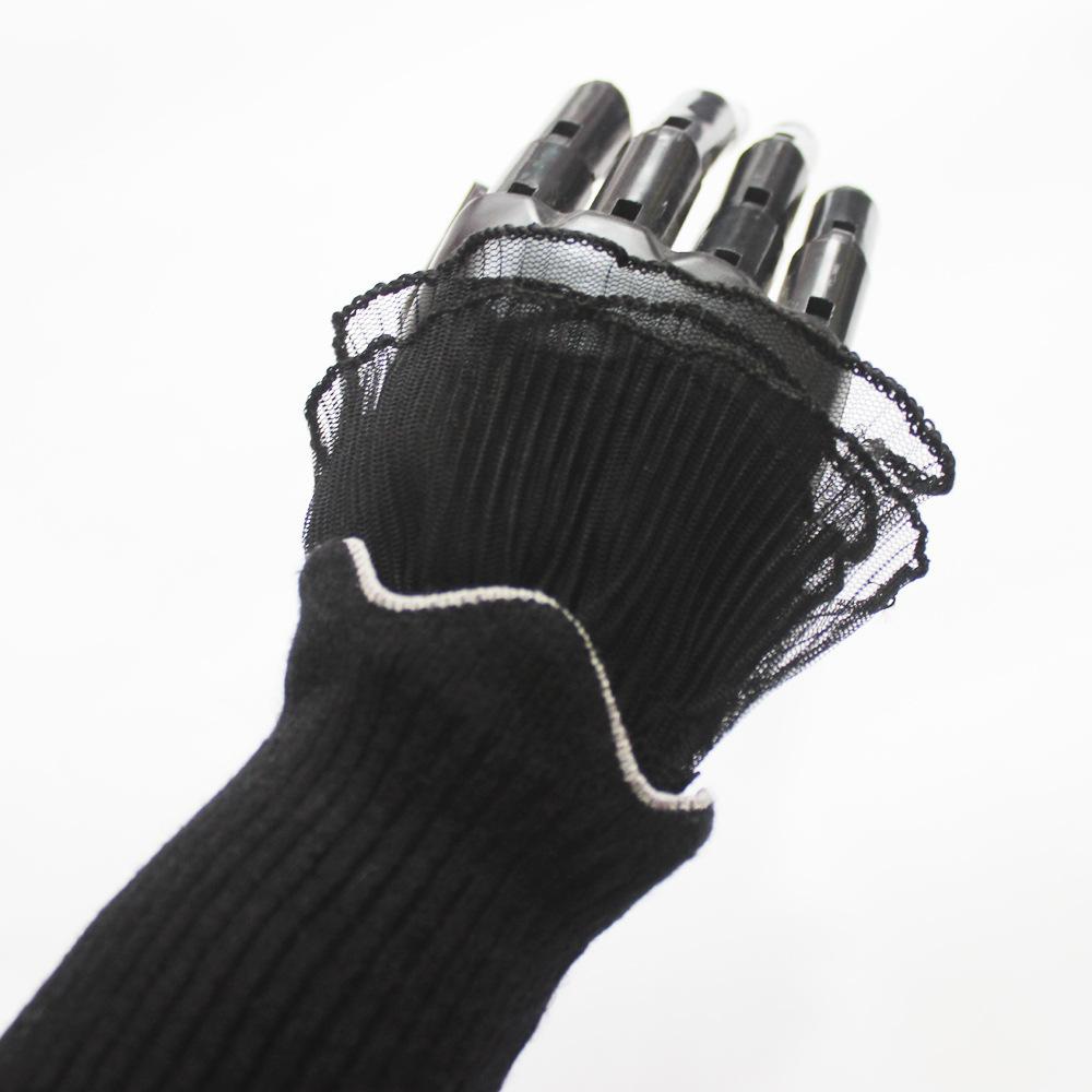 Stage Photo Girl Literary Style Fake Collar Necklace Small Ralph Collar Wooden Ear Clown Collar