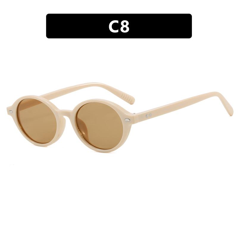 

Women s sunglasses, men s and women s retro rice nail oval small frame sunglasses