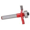 Slot Cutter Router Bit Tungsten Steel Alloy Straight Edge Slotting Cutter 14 Shank 532