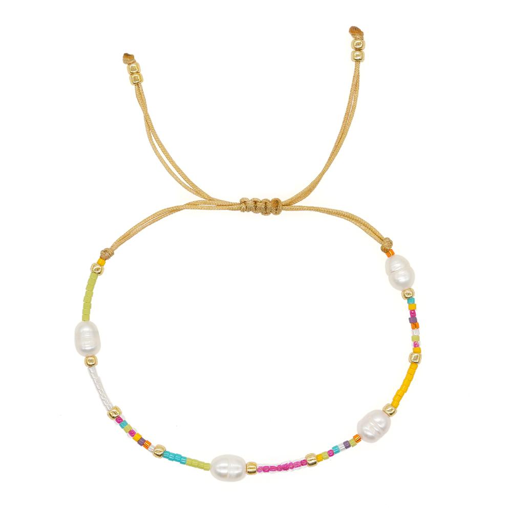 

Go2boho Beautiful Design New In Summer Fashion Friendship Bracelet For Women Bohemian Trendy Mix Pearl Seed Bead Zircon