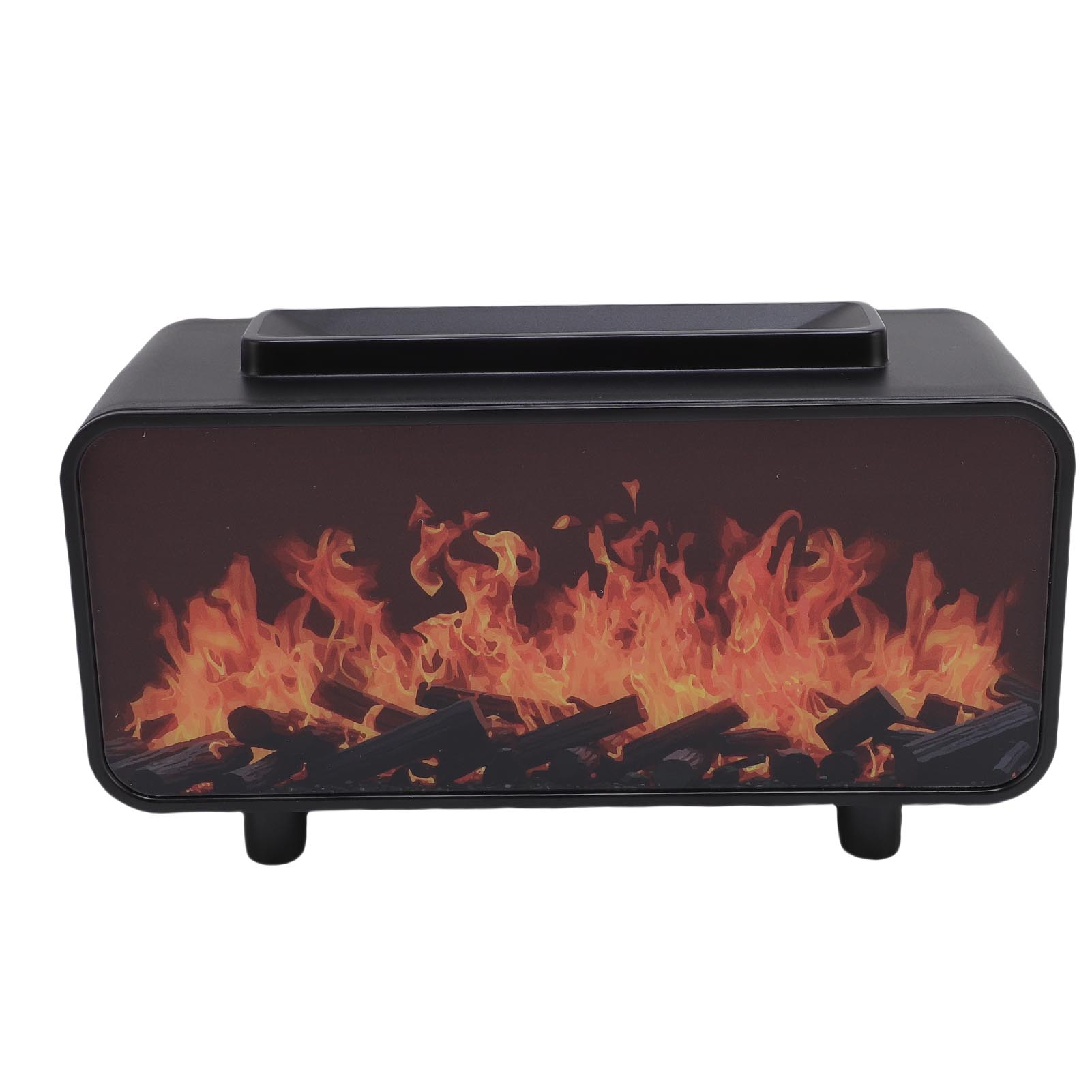 

7 Colors Fire Essential Oil Diffuser Humidifier 200ML Anti Dry Burning Simulated Fireplace Humidifier Diffuser for чёрный