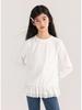 Tao Town Mädchen Langarmshirt mit Spitzennähten - Koreanischer Stil Frühling/Herbst Trend