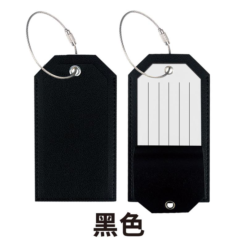 Metal lanyard, leather consignment label, leather boarding pass can be set LOGO, signed inner page paper pu luggage tag